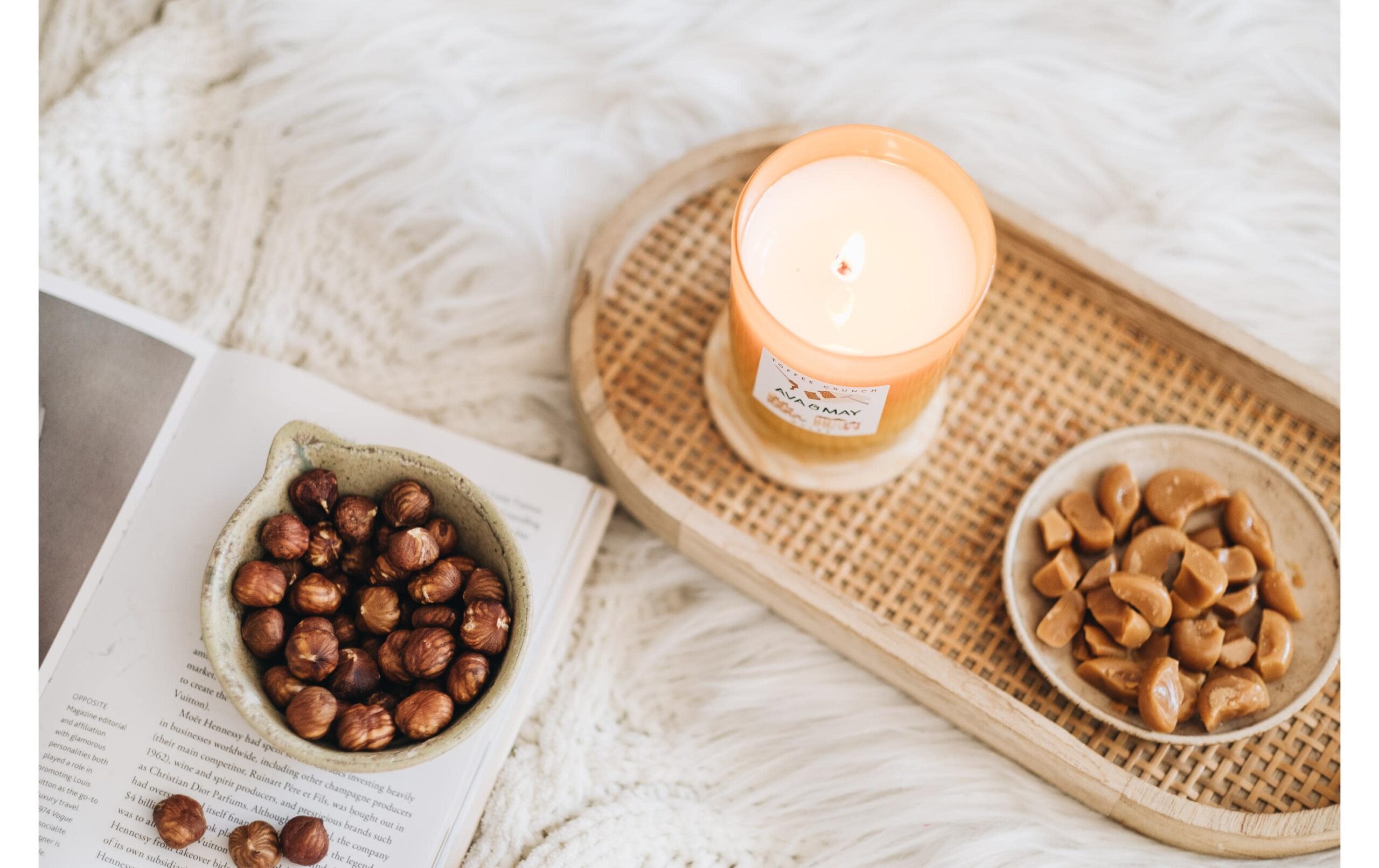 AVA & MAY Duftkerze Toffee Crunch 180 g – Bild 3