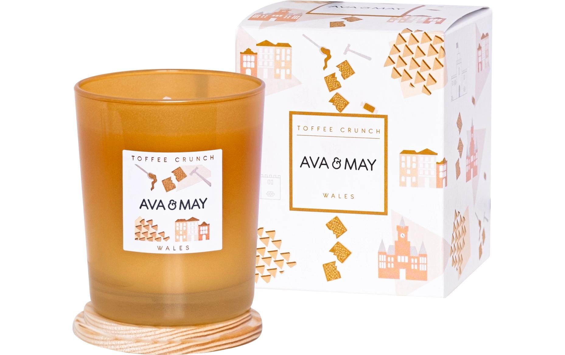AVA & MAY Duftkerze Toffee Crunch 180 g – Bild 5